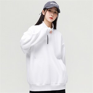 秋季新款基础纯色潮流宽松半高领休闲卫衣情侣款A305-EY-3617-P65图片