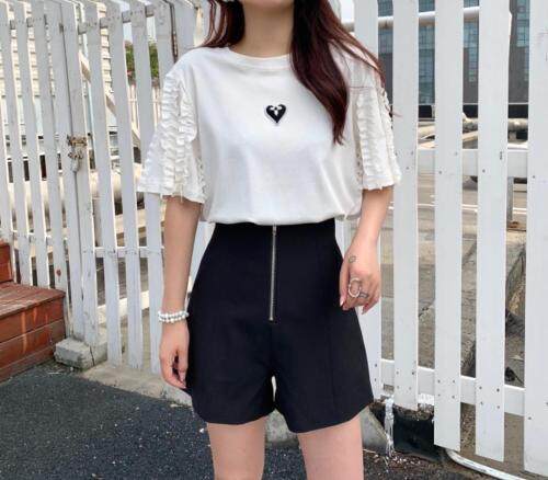 夏季新款拉链高腰短裤，女装，邱小姐