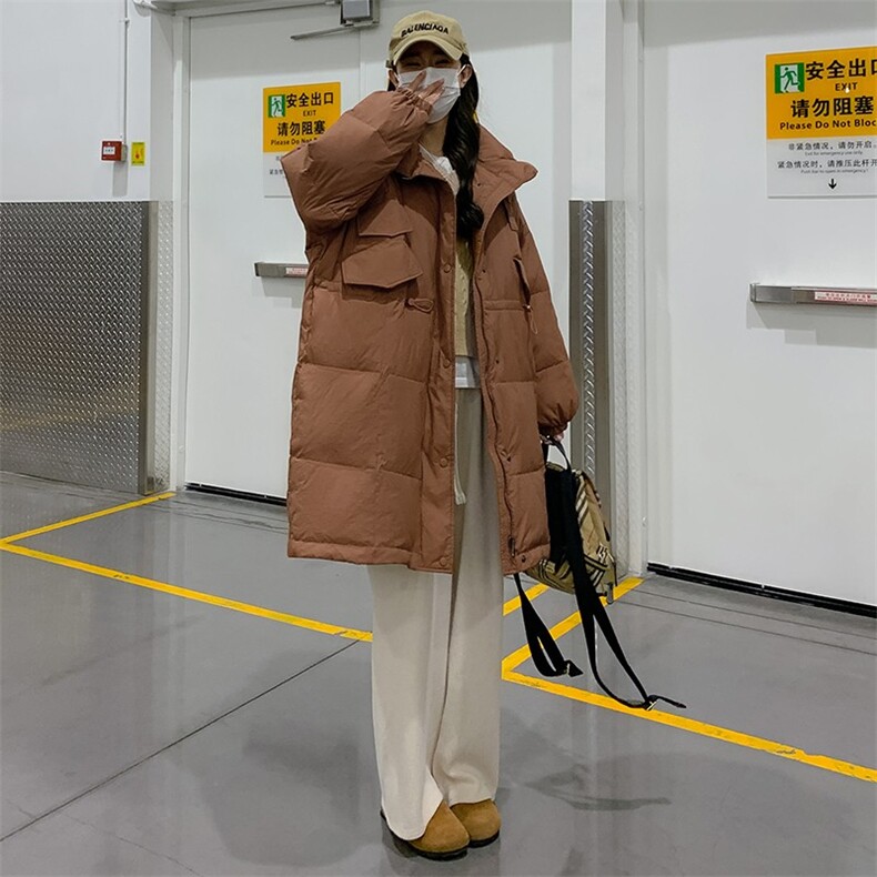 现货，2022新款立领中长款羽绒服歀号8808-P245-K358图片