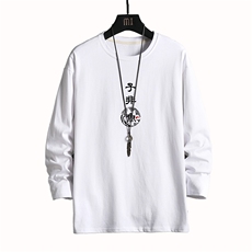 TX3070-P25加绒-P35纯长袖t恤男大码圆领打底衫体恤上衣服，男装T恤，电商A040A