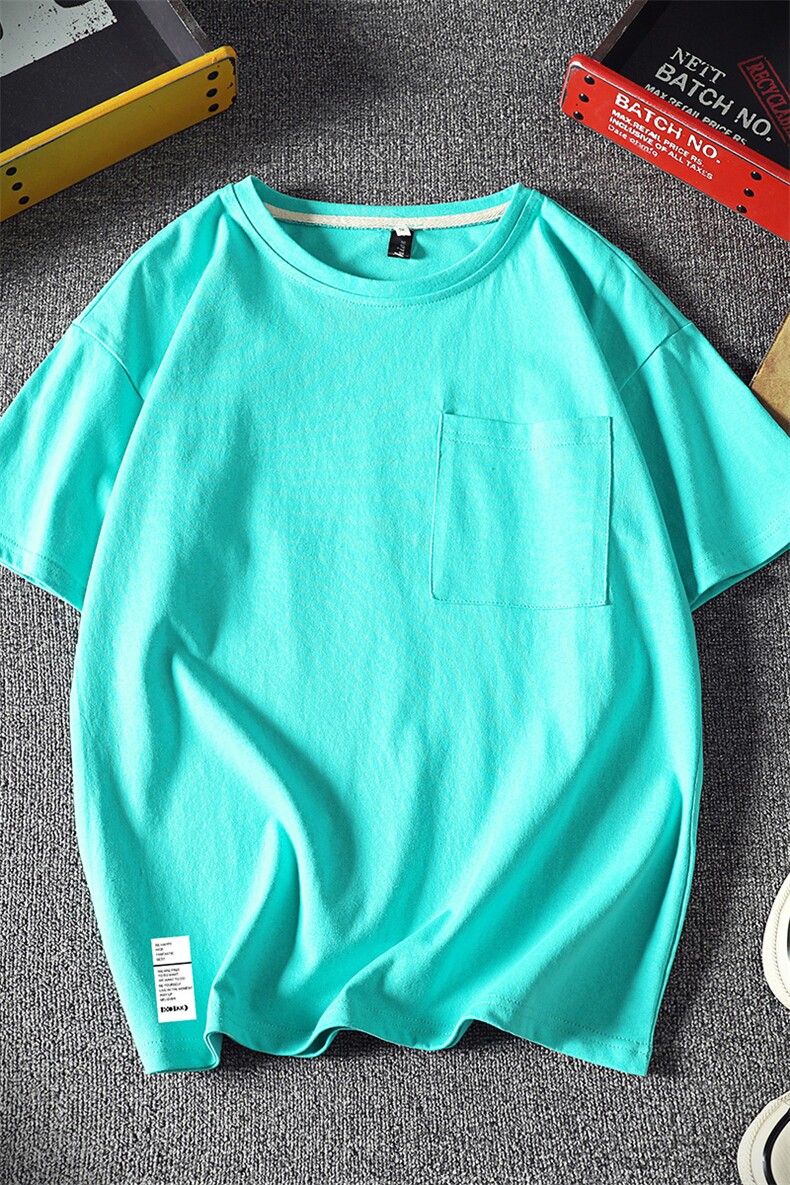 DX24045-P25大口袋百搭短袖t恤男大码半袖体恤上衣服,男装T恤,电商A040A