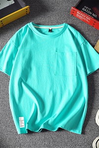 DX24045-P25大口袋百搭短袖t恤男大码半袖体恤上衣服图片