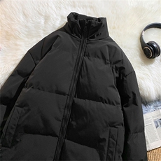 得物二开跑量棉衣休闲加厚棉服男女同款情侣纯色面包服218-35，男装棉衣，星座1402-1