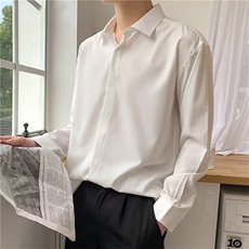 宿青春流行新款衬衫秋季男文艺潮流标准时尚简约长袖潮FCS08，男装衬衫，星座208-5