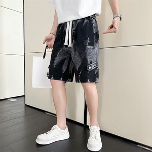 301A-1 DK10 P58控78 店主风社会小伙夏季水洗五分牛仔短裤 潮图片