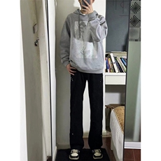 B221美式ins高街暗黑小众个性铆钉小脚牛仔裤LK23142-P65控88，男装牛仔裤，电商B221