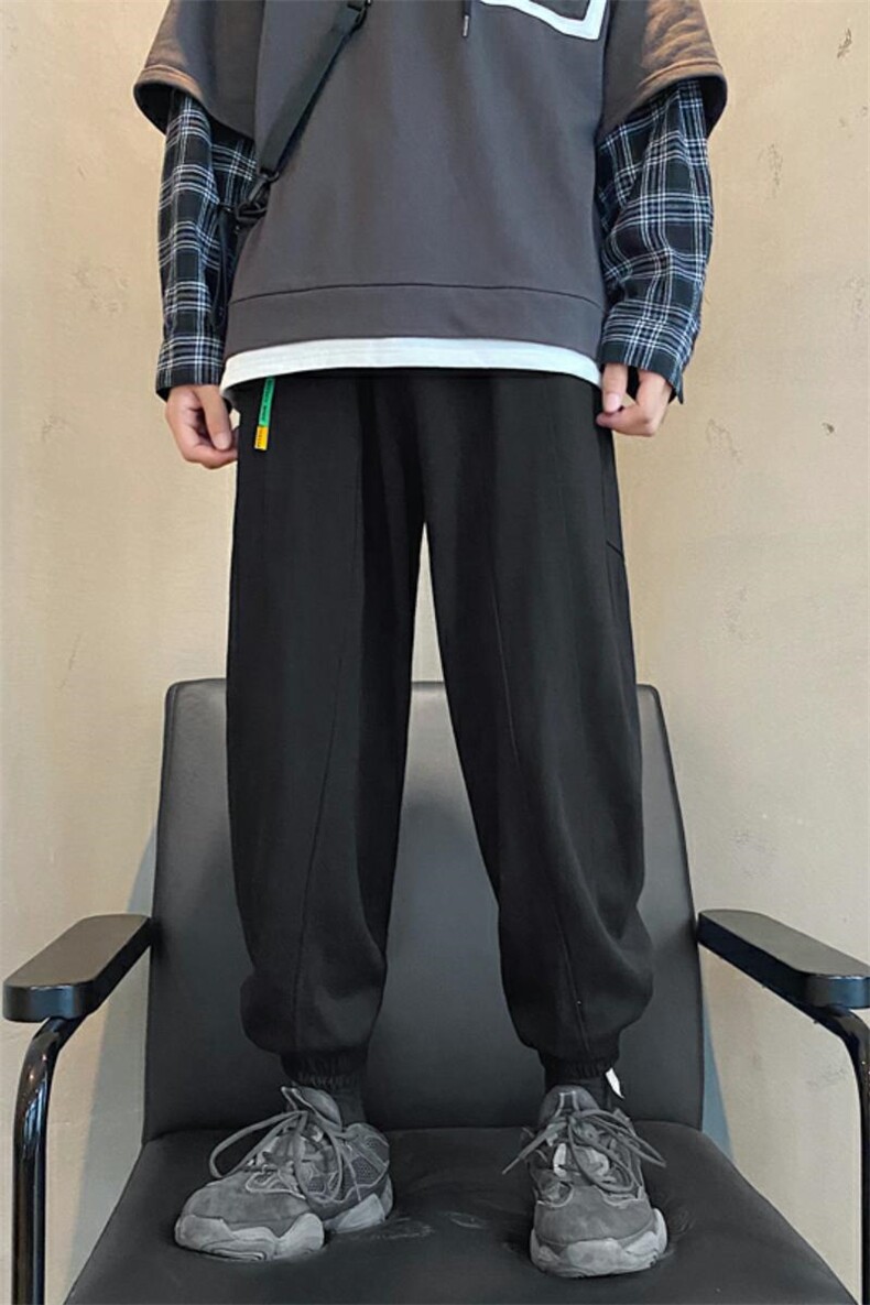 202-7-G新款秋装卫裤男长裤运动针织裤宽松男士休闲裤,男装休闲裤,星座1302