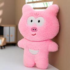 童话毛绒 围兜猪猪八寸精品毛绒玩具娃娃机公仔猪猪玩偶