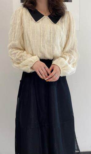 花边领上衣，其它，唯品