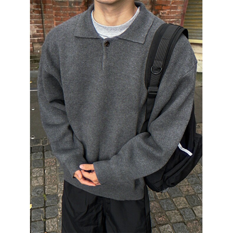美式潮牌翻领针织衫棉服宽松冬季棉袄拉链开衫外套男MTK66,男装针织衫/毛衣,星座1116A（原606A-3）