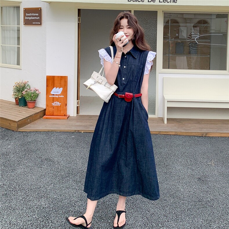 【 大货已出】短袖牛仔连衣裙女2025夏季2C227/2532/P155K208图片