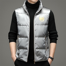 厚款羽绒服马甲立领冬季中年男士休闲时尚冬装外套ZL32139-P200，男装羽绒服，电商B212（原钱塘6029）