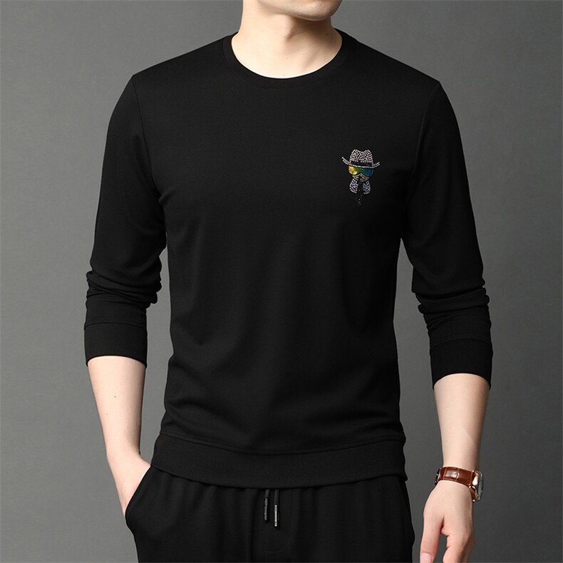 G3072秋季新款2023年男士休闲圆领卫衣长袖套头外套P48,男装卫衣,电商B360