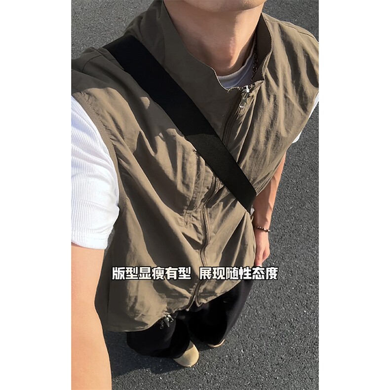 骑行登山防水男女大码宽松机能风运动背心马甲MJ5273-特P45控88，男装背心/马甲，电商A001-1