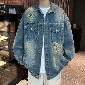 牛仔美式秋季夹克新款男时尚潮外套 J3309 P68图片
