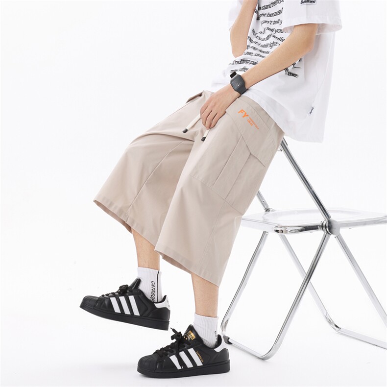 无影墙夏季新款休闲工装短裤男宽松七分运动中裤902-特P30控58,男装牛仔裤,电商C305A