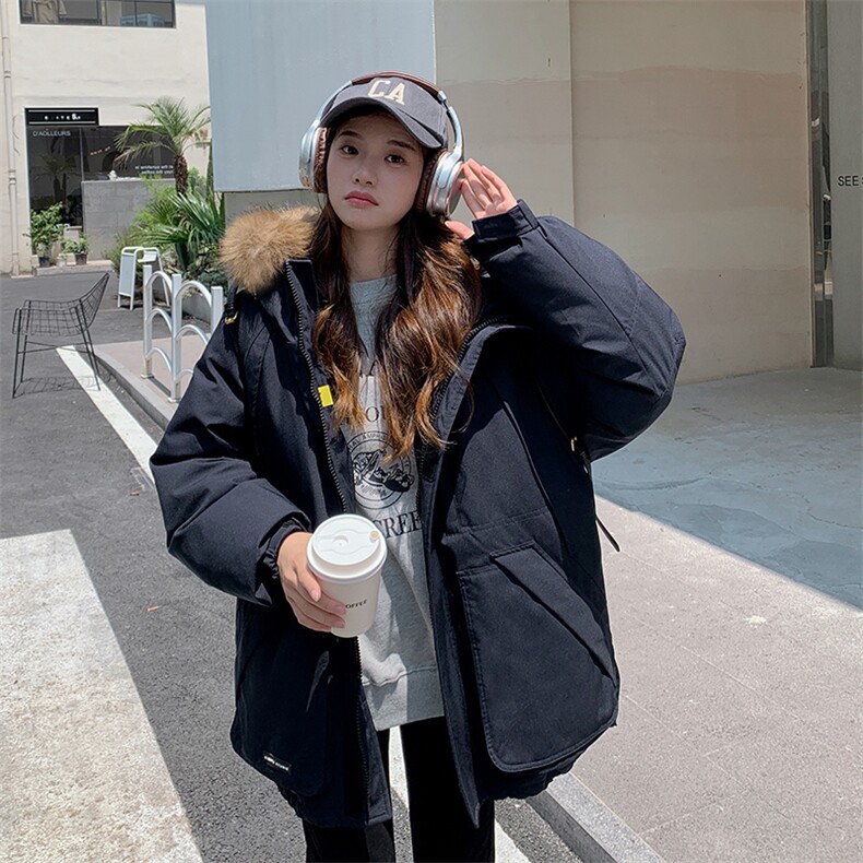 【升级款】派克服工装羽绒棉服oversize面包服外套Y902-P110,男装棉衣,电商B245