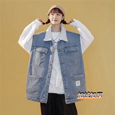 MJ215J-p68-限价98抖音情侣工装棉马甲男外穿大码羊羔毛cityboy，男装工装外套，星座116