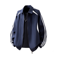 可二开美式学院风大码M-5XL棒球服夹克男立体白底JK78090P75控118，男装夹克，星座227-7