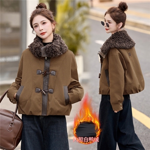 现货BAO款新增颜色2025冬季新款大毛领派克羽绒服女外套图片