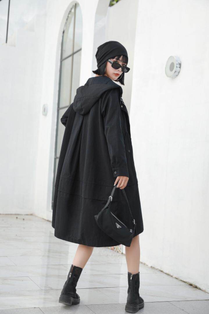 秋季新品气质全开中长款风衣外套，女装风衣，得瑟空间