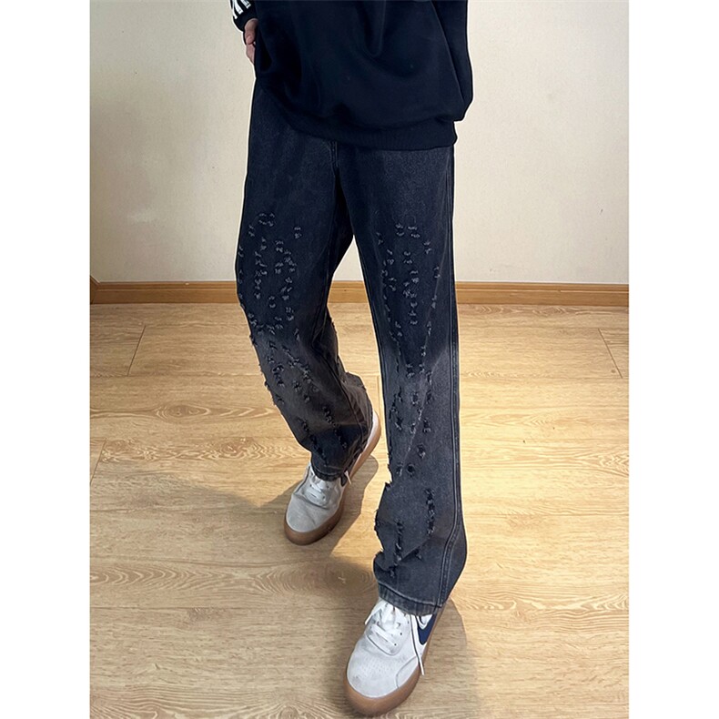 A178秋冬季新款美式休闲牛仔裤男直筒宽松C71P50限价68,男装牛仔裤,电商A178