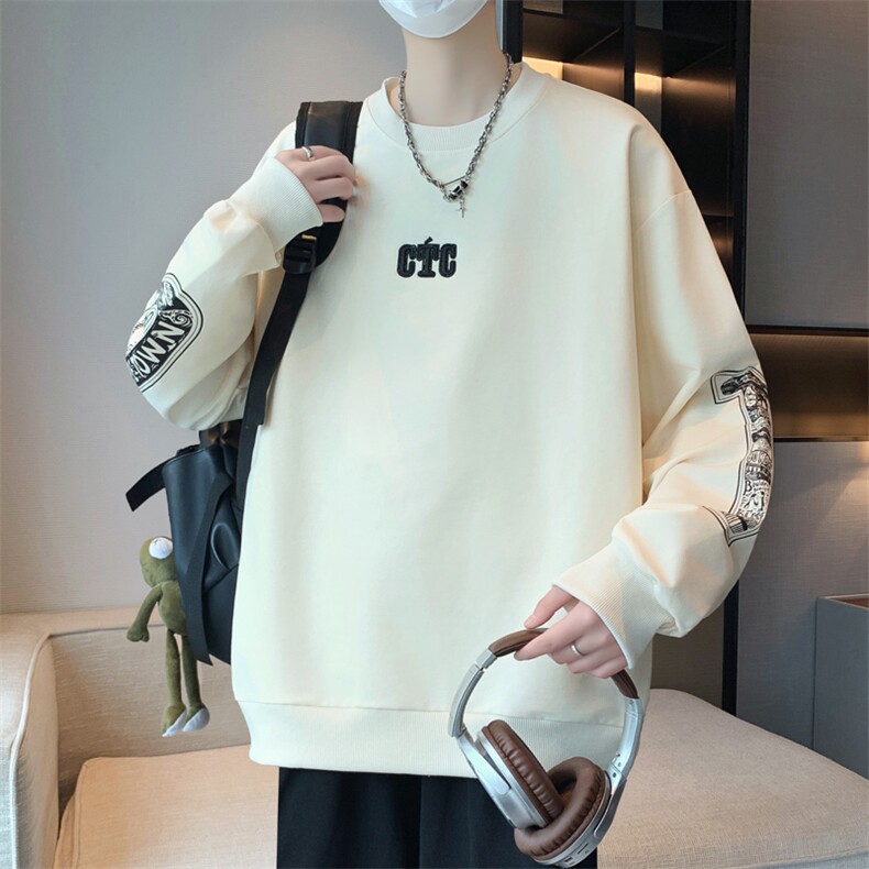 卫衣春季新款印花青少年套头男潮流学生休闲宽松WY822-P53,男装卫衣,星座1105-3