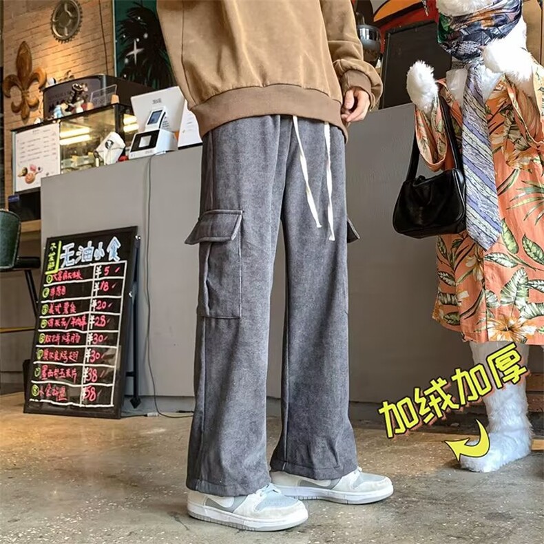 男秋季新款港风休闲裤A348加绒P40,男装休闲裤,星座1116-2