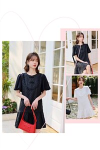 风盘扣连衣裙，两色、三个尺码,女装连衣裙,依柏璐(1F)