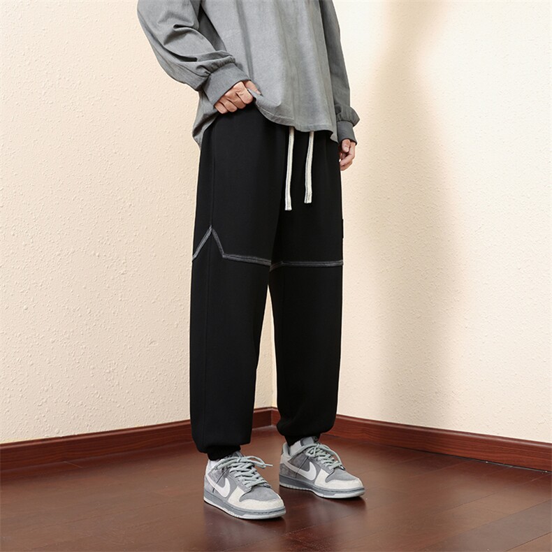 主推棉M-8XL秋季新款大码束脚潮流休闲卫裤109-K306-P50,男装休闲裤,星座109-1