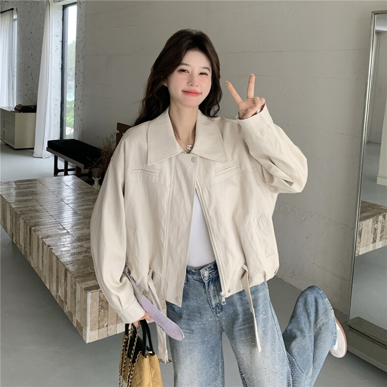 26春大量现货主推皮衣外套短翻领2B114-2201-P175-K265,女装皮衣,网红馆