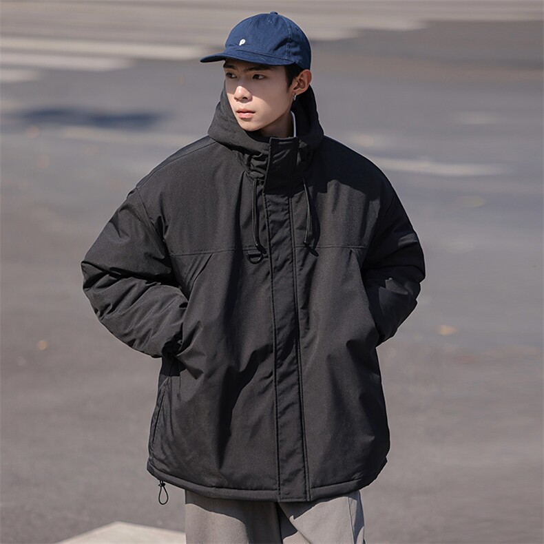 冬季新品保暖连帽棉衣休闲潮流青少年百搭棉服外套MY9083-P100,男装棉衣,电商A128