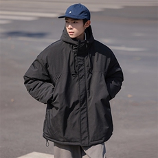 冬季新品保暖连帽棉衣休闲潮流青少年百搭棉服外套MY9083-P100，男装棉衣，电商A128