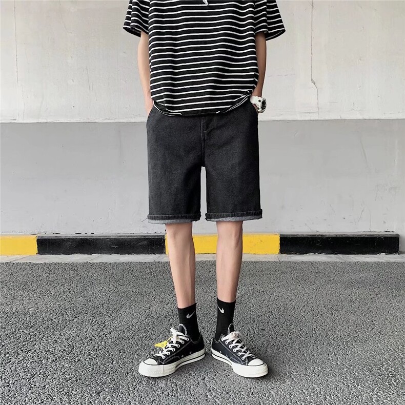 潮流春季牛仔裤男牛仔短裤M830P34,男装牛仔裤,星座1116-2