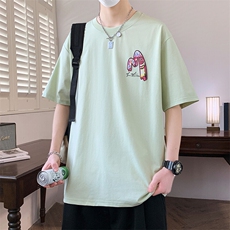 夏季男短袖t恤高品质多工艺发泡印大码T恤衫HF8349-P34，男装T恤，星座1206（原A206）