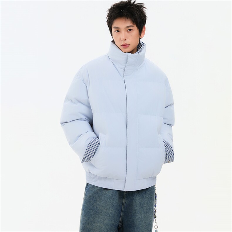 冬季新品得物美式潮流高品质格子加绒加厚棉衣外套棉服MY5566-P88,男装棉衣,星座610B-1