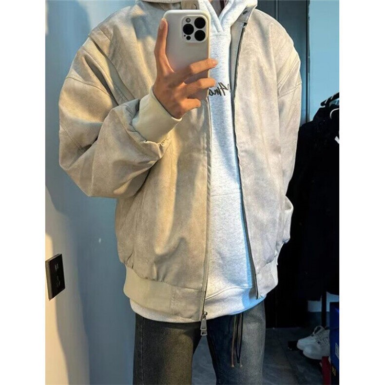 解构cleanfit棒球服外套男春季新款潮牌宽松立领飞行夹克J46,男装夹克,星座1116A（原606A-3）