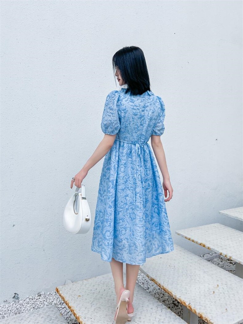 ??款，羽毛花.连衣裙，女装连衣裙，红雀纺