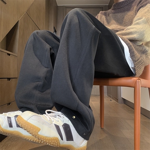 冬季重磅毛呢纽扣休闲裤大码M~5XLXZ604-KG69-P50控68