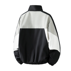 复古撞色拼接立领冲锋衣外套男开衫外套夹克棒球服JK01577-P68图片