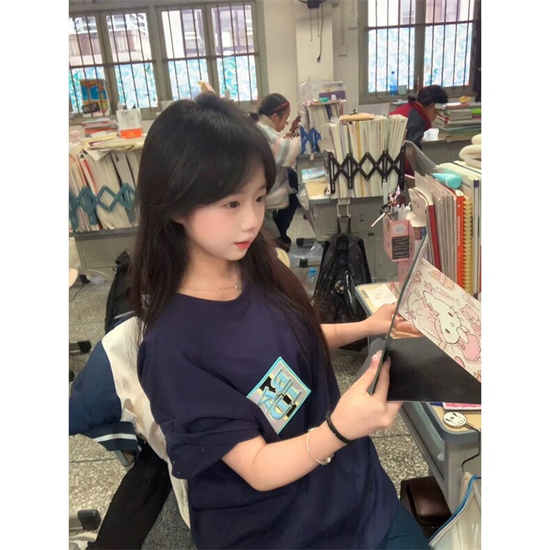 万针全刺绣工艺抖音得物高品质260克重磅纯棉双纱美式高街短袖T恤,男装T恤,电商A486-1