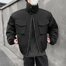 2025冬装飞行员夹克棉服厚外套男装冬季宽松立领棉衣S378特95，男装夹克，电商A233-1