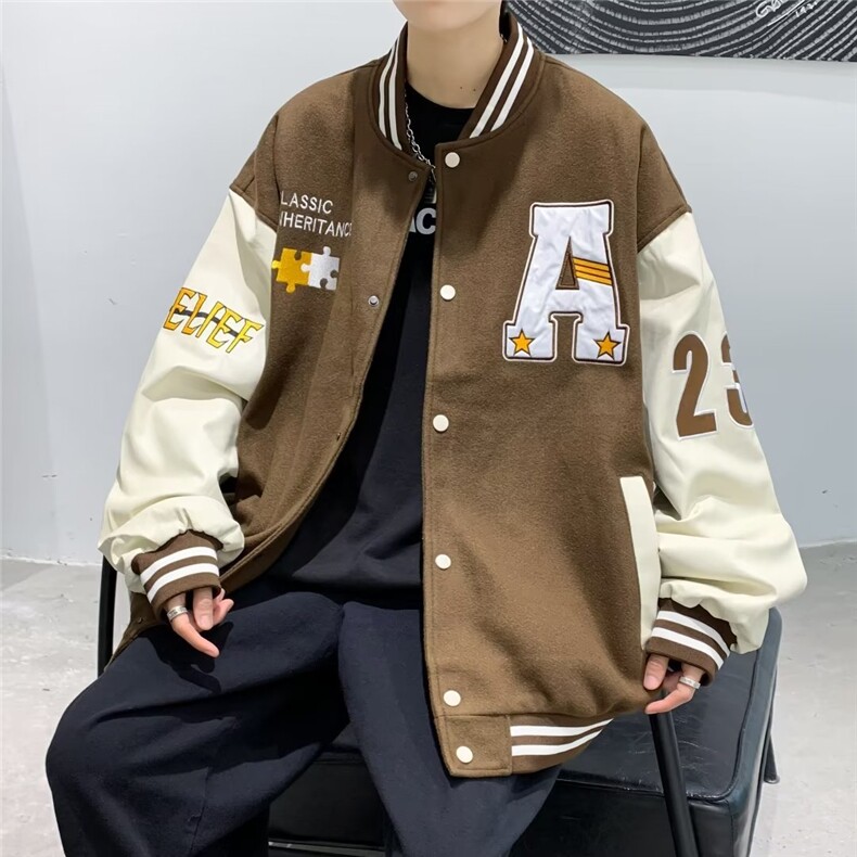 男秋季2023新款字母长袖夹克外套T160P40,男装夹克,星座1116-2