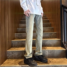 青春流行ins男直筒水洗牛仔裤NX26P45，男装牛仔裤，星座1116-2