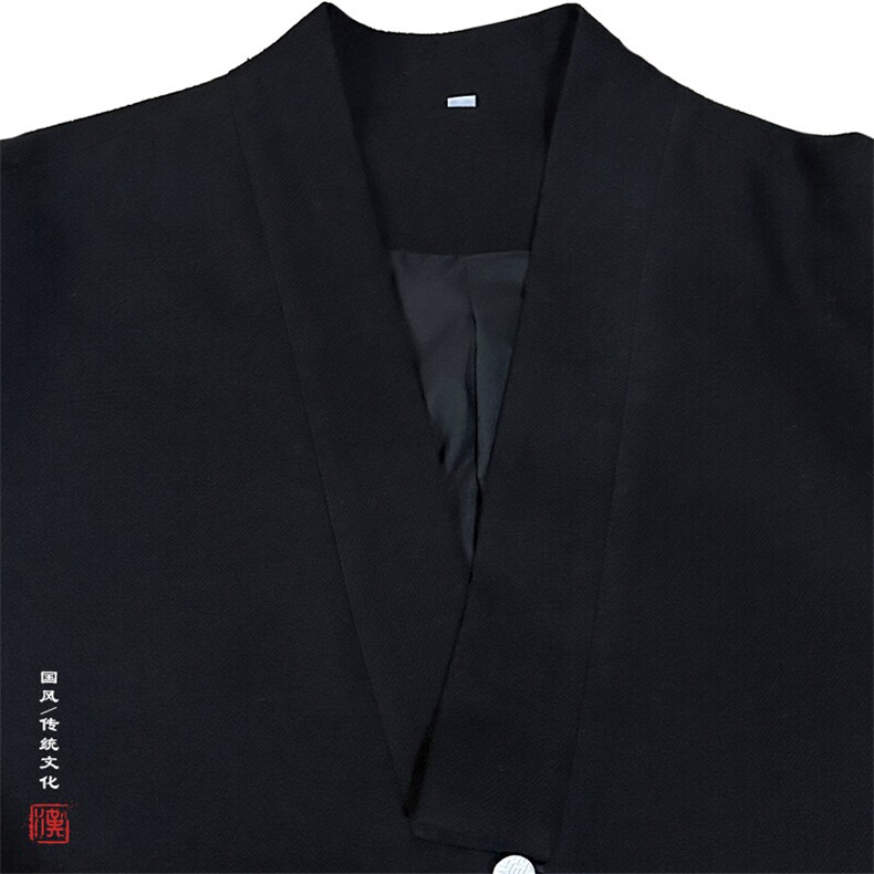 风男装棉麻男士禅意改良汉服领外套H108P90,男装民族服装,钱塘802