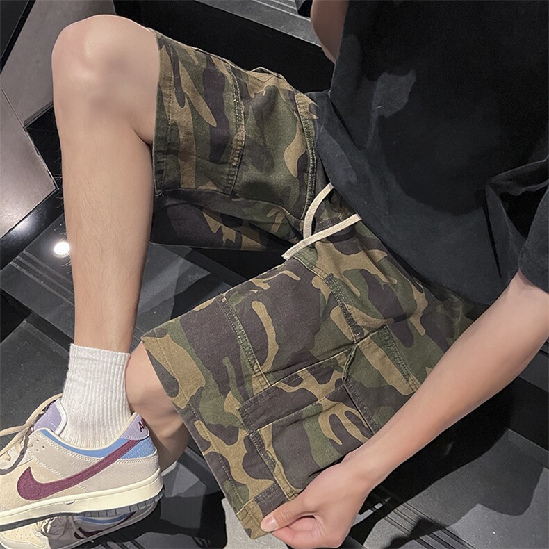 夏季潮牌迷彩工装短裤五分裤712-A412S-XXLp45，男装休闲裤，星座712