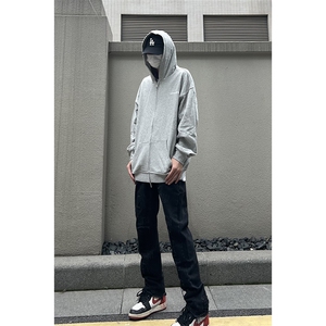 B221 美式ins高街小众假破洞修身微喇牛仔裤 LK22065-P65 控88图片