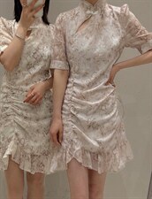 【现货】潮风珠片旗袍2色，女装汉服/婚纱/旗袍/礼服，ONE(2F)