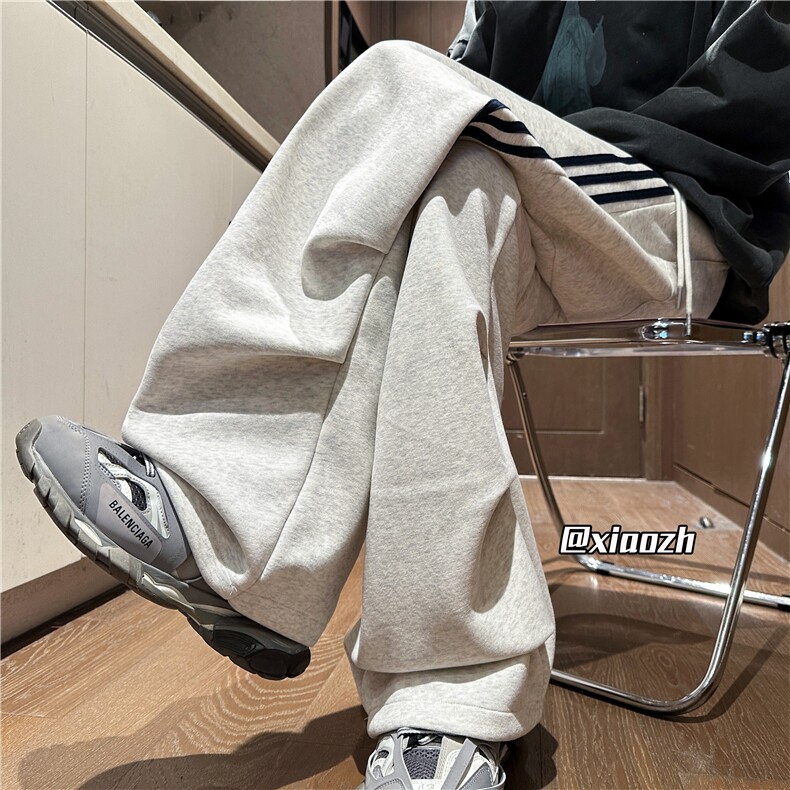 XZ616秋冬重磅加厚撞色织带拼接打褶休闲长裤TY1143P65控88,男装休闲裤,星座512A（原616）