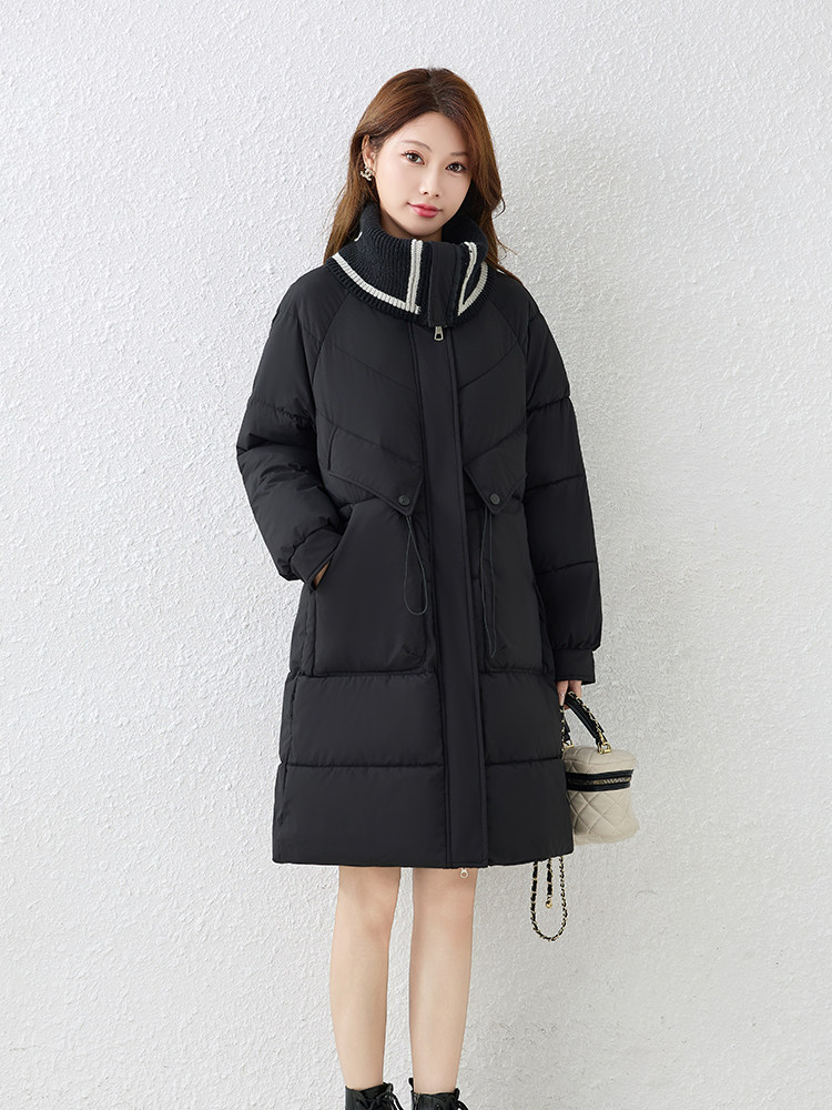 羽绒棉服女中长款2025冬季新款韩版收腰显瘦减龄时尚加厚外套棉袄,女装棉衣/棉服,琦鑫阁（原依鑫阁）